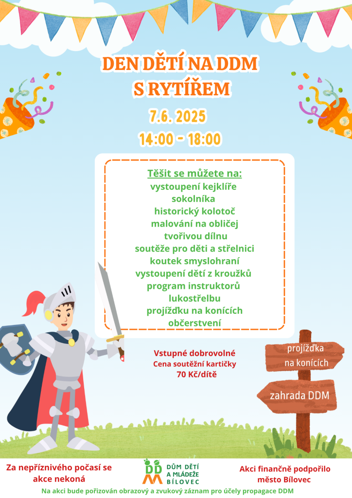 Den dětí na DDM s rytířem