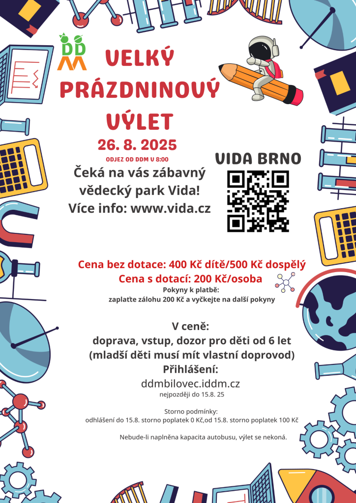 Velký prázdninový výlet - VIDA park Brno