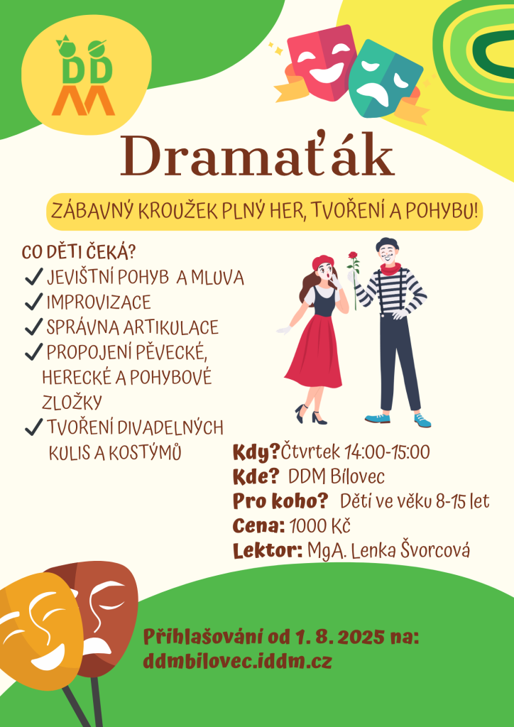 Nové kroužky pro školní rok 2025/2026