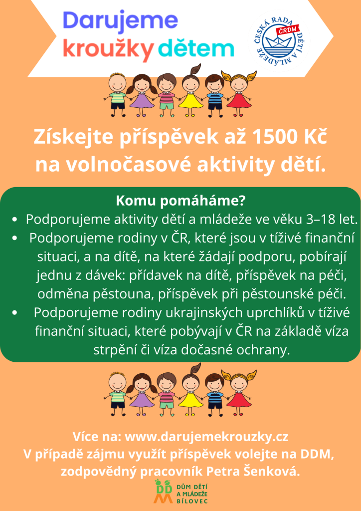 Darujeme kroužky dětem!