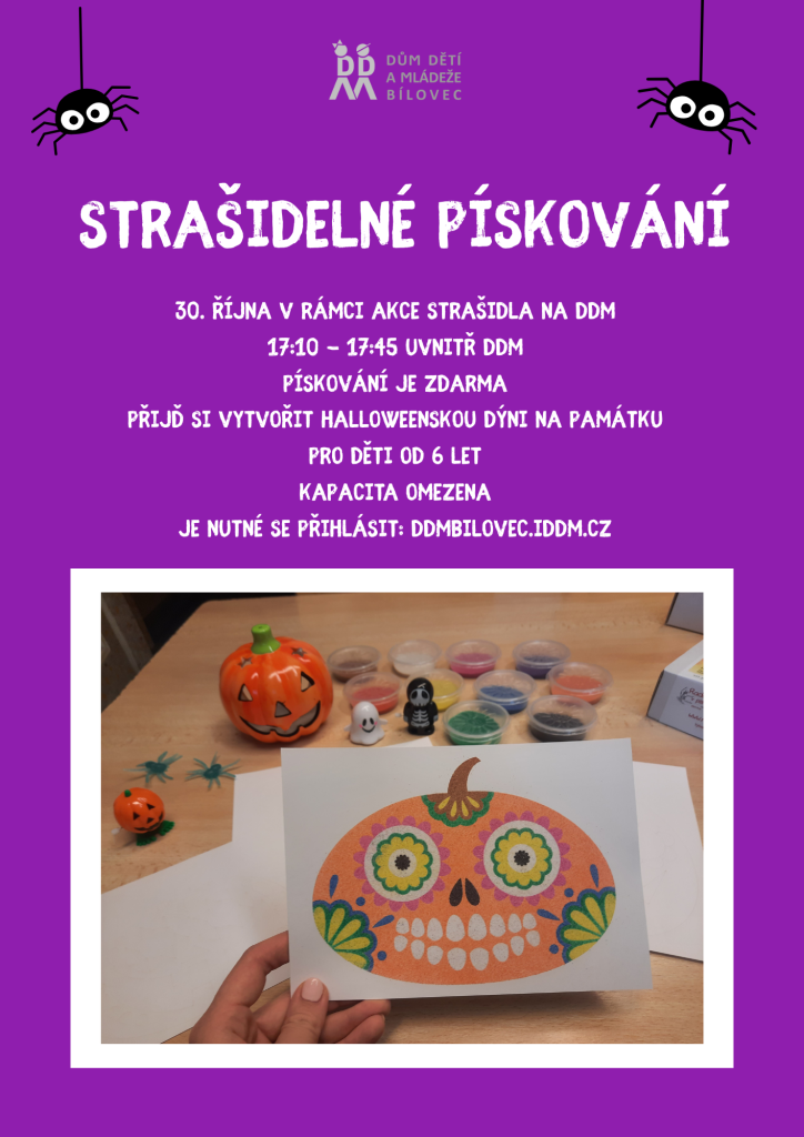 Strašidla na DDM - pískování