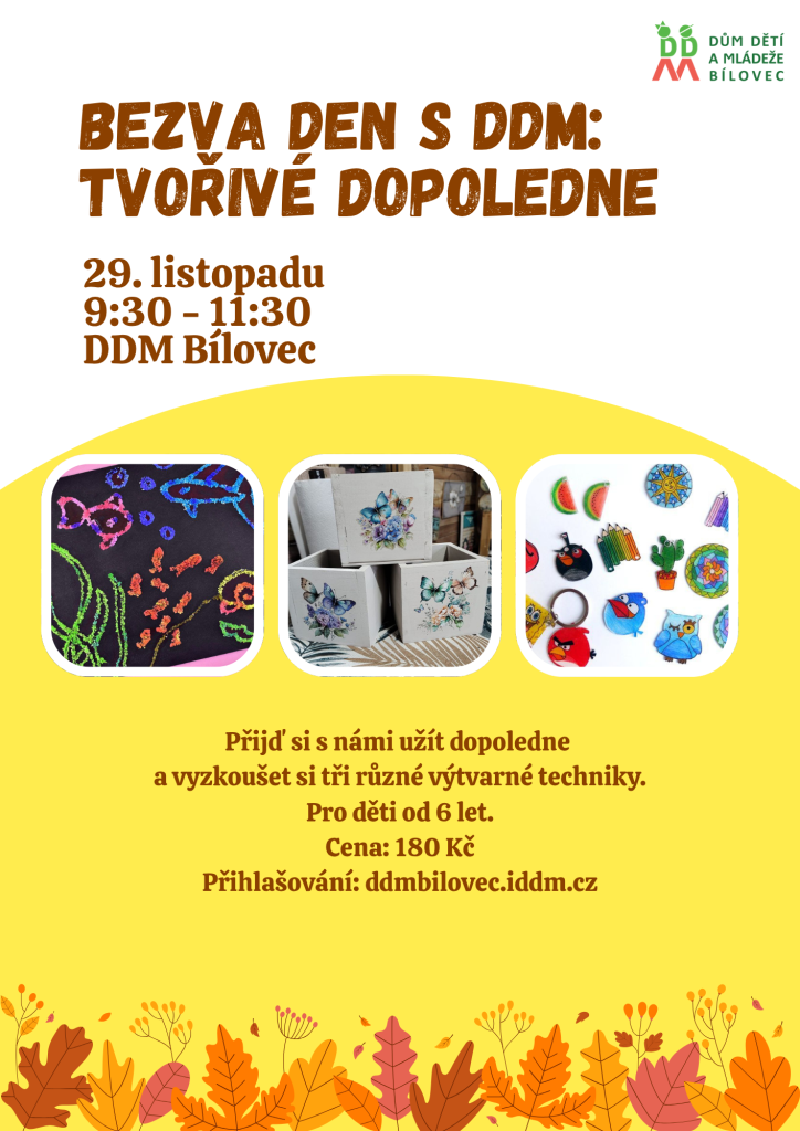 Bezva den s DDM - Tvořivé dopoledne