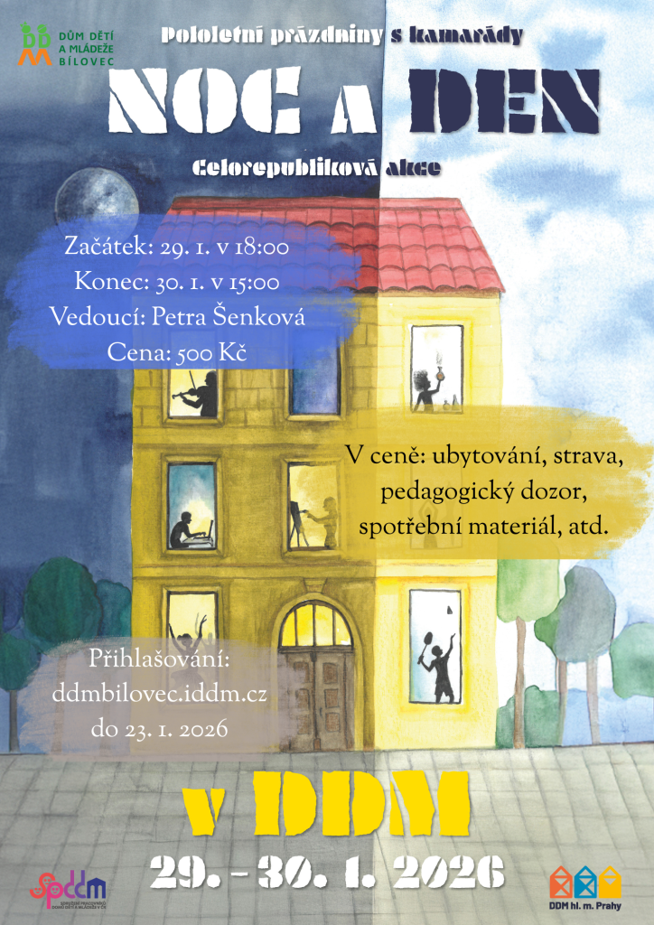 Noc a den v DDM - pololetní prázdniny