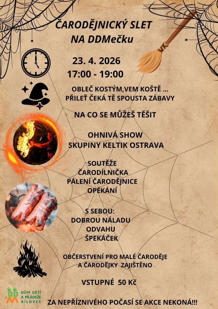 Čarodějnický slet na DDMečku
