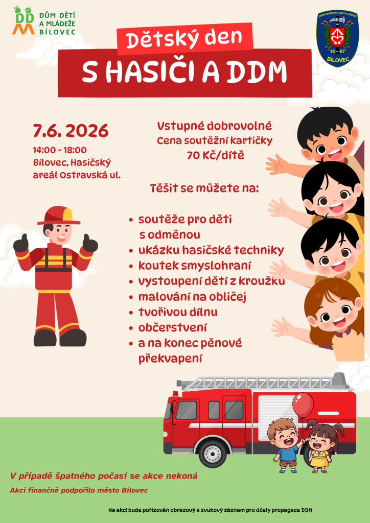 Dětský den s hasiči a DDM
