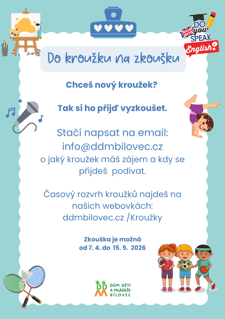 Do kroužku na zkoušku