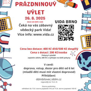 Velký prázdninový výlet - VIDA park Brno