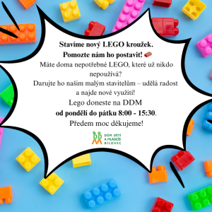 Máte doma nepotřebné lego?