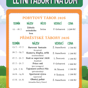 Letní tábory na DDM